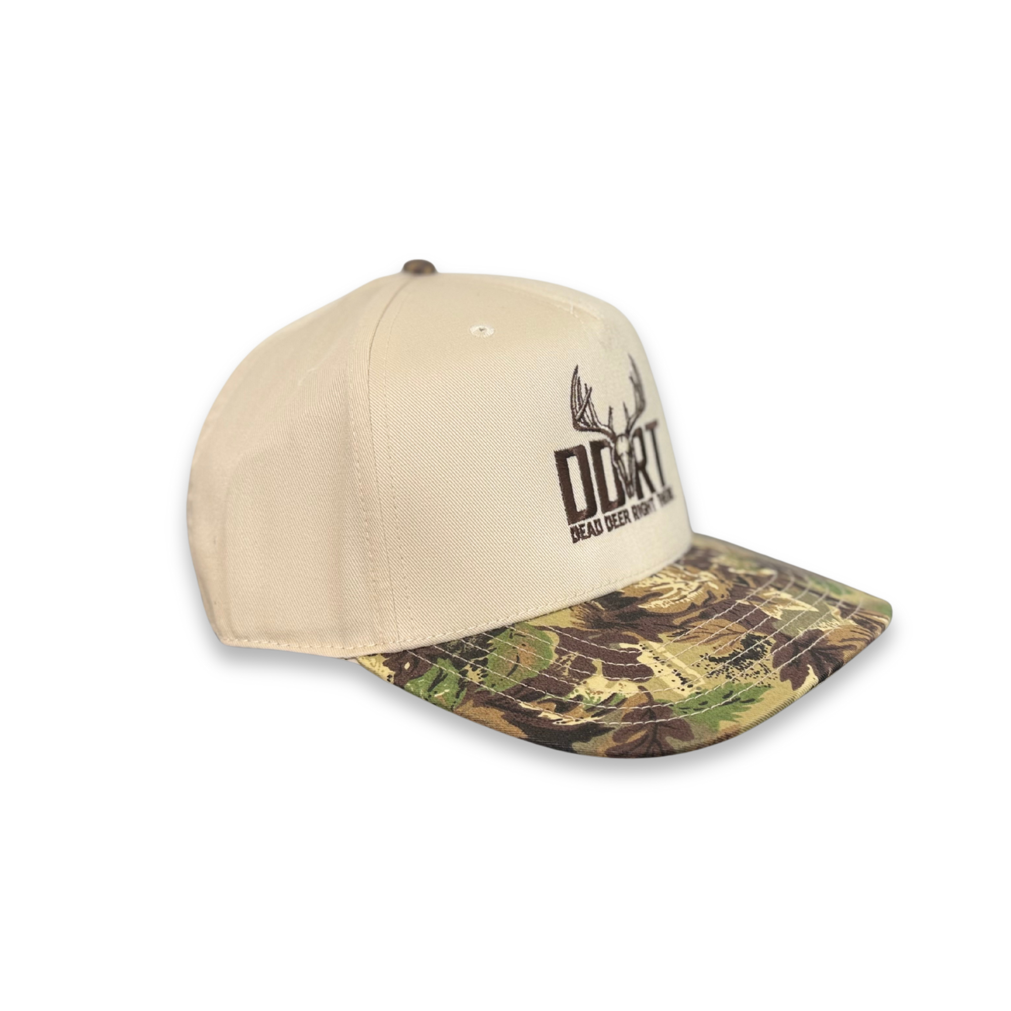 The Timberline - Beige & Classic Camo Trucker