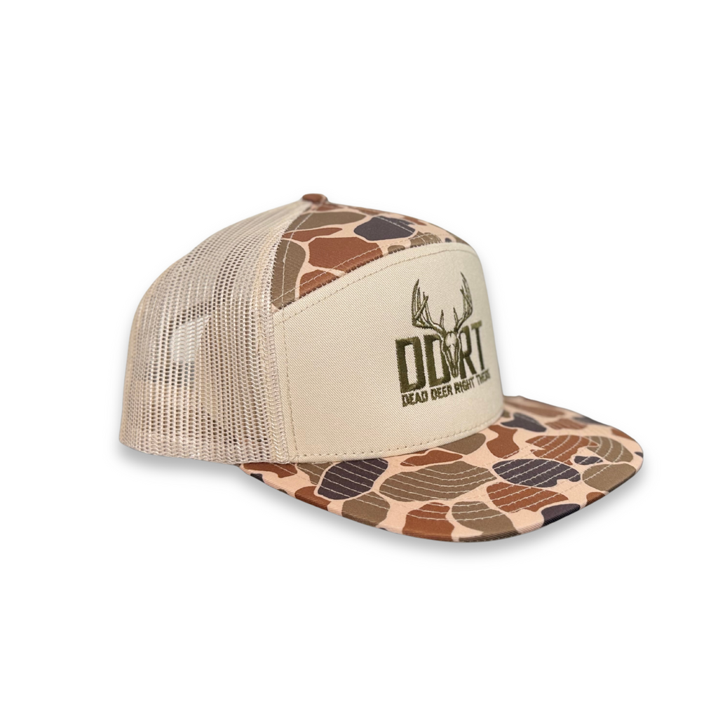 The Standoff - 7 Panel Flat Bill, Camo Pattern