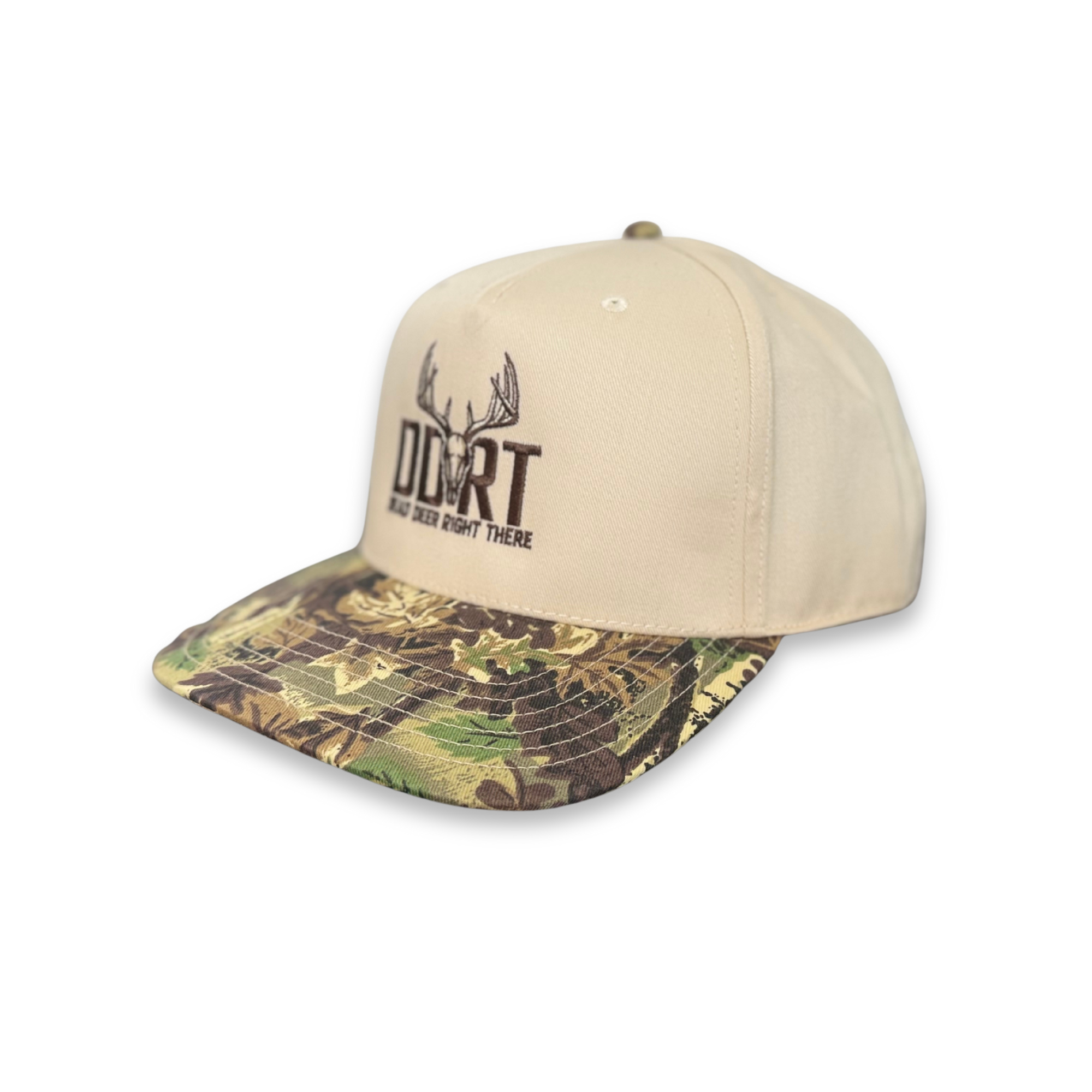 The Timberline - Beige & Classic Camo Trucker
